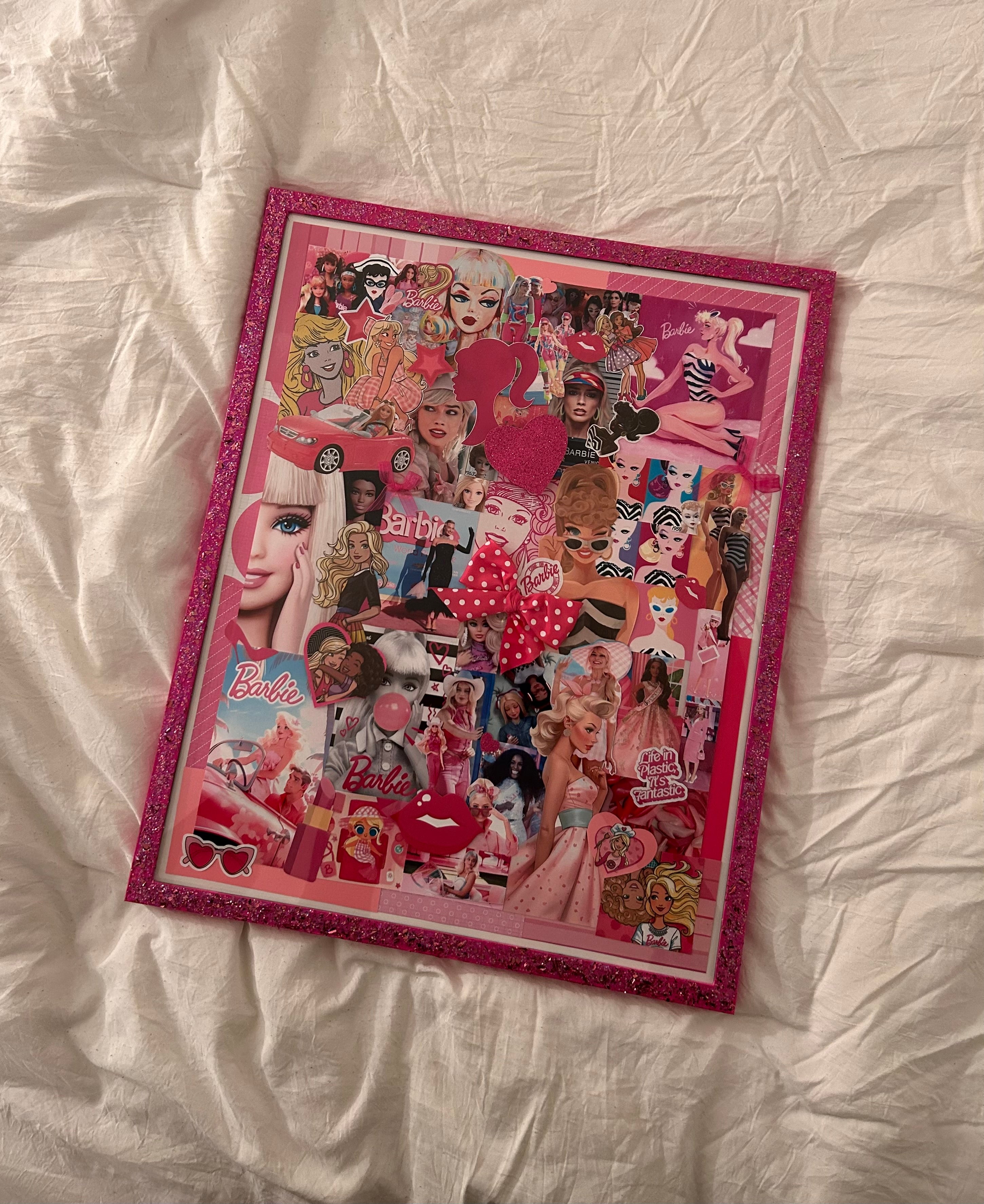 Pink Barbie Collage